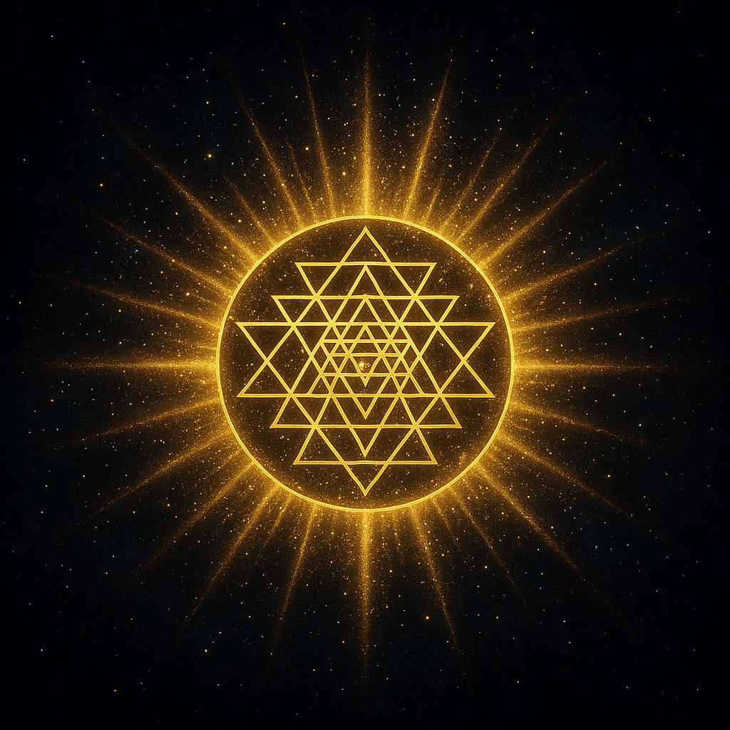 Sri Yantra Sun — Premium T-Shirt